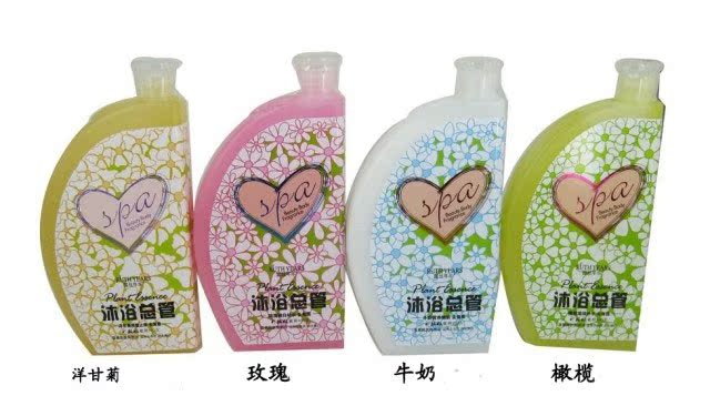 露丝年华半圆花精油沐浴总管300ml洋甘菊玫瑰牛奶橄榄去角质身体
