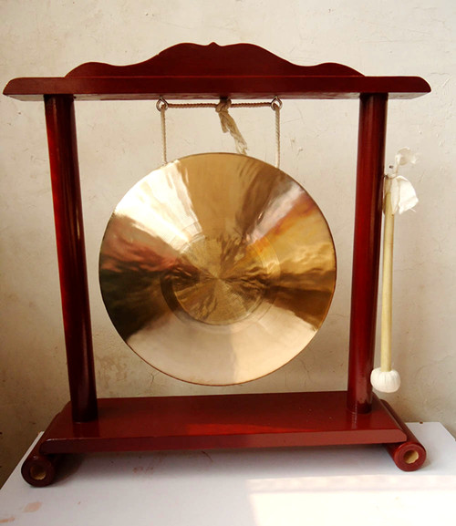 Mu Sen musical instrument opening gong gong with a frame Gong Feng Shui gong Home decoration Lucky gong with a gong rack popular