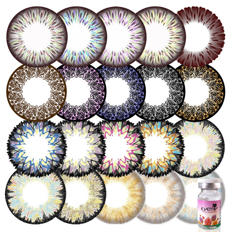 大萝莉哈密奶昔大小直径美瞳年抛cos混血彩色隐形眼镜2片包邮爱咪