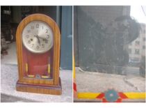 In good condition Cultural Revolution Series Yantai Polaris Mechanical Clock Old Table Bell Lin Biao’s Inscription Chairman Mao’s Book