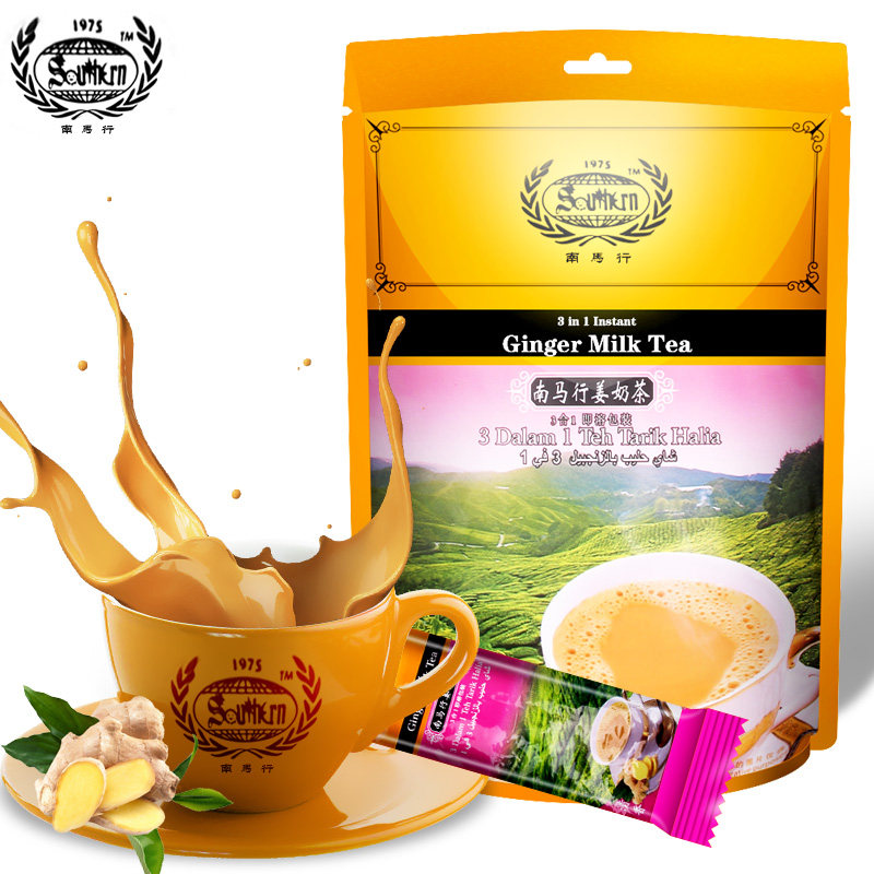 【天猫超市】马来西亚进口 南马行姜奶茶清香速溶固体饮料180g
