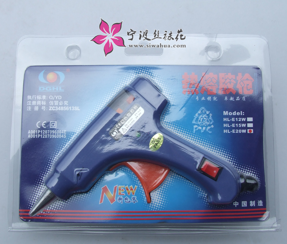 Ningbo silk screen flower silk screen flower stockings flower tool hot melt glue gun hemp rope jewelry making tool glue stick