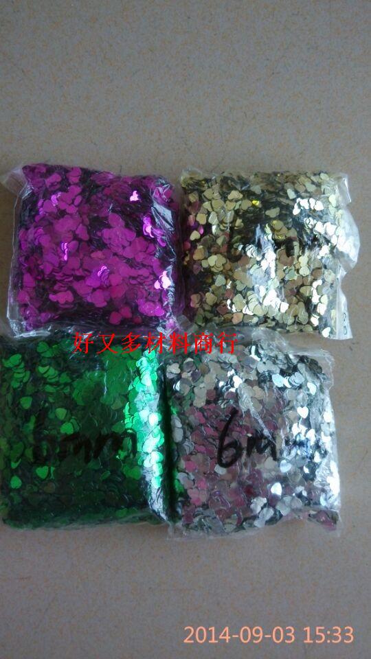 3mm 3mm Caring 6MM Golden Caring 6MM Silver Caring Red Caring Blue Heart Loving Shiny Heart-shaped sequin