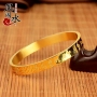 Feng Shui Court Titanium Bracelet Đại từ bi Thần chú Vòng đeo tay Thời trang Vòng tay Phụ nữ Trái tim Kinh điển Cặp đôi Trang sức Vòng tay Quà tặng Sinh nhật đá aquamarine