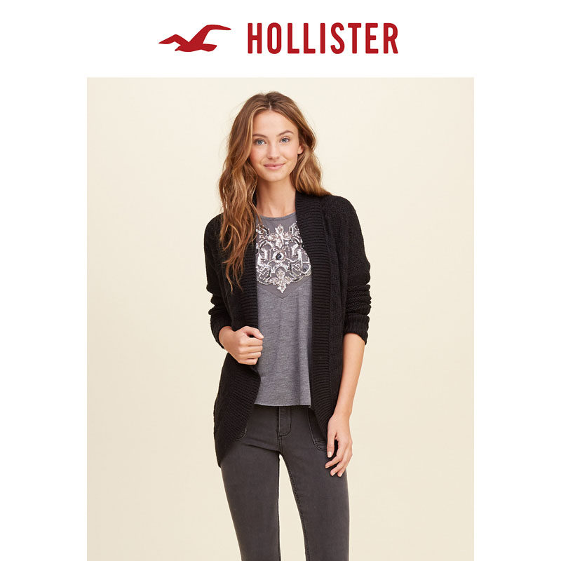 Hollister 织纹蚕茧型针织衫 女 107207
