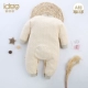 Tình yêu Dudu Cotton màu hữu cơ Quần áo sơ sinh Xiêm Cotton Baby Haber Bao Xiêm Vòng cổ Quần áo leo núi - Áo liền quần