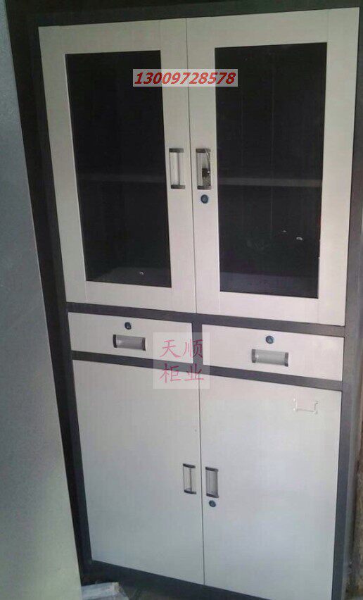 Medium II pumping glass grey white cover color aluminum alloy buckle hand cabinet - (volume cabinet-storage-manufacturer direct sales) 