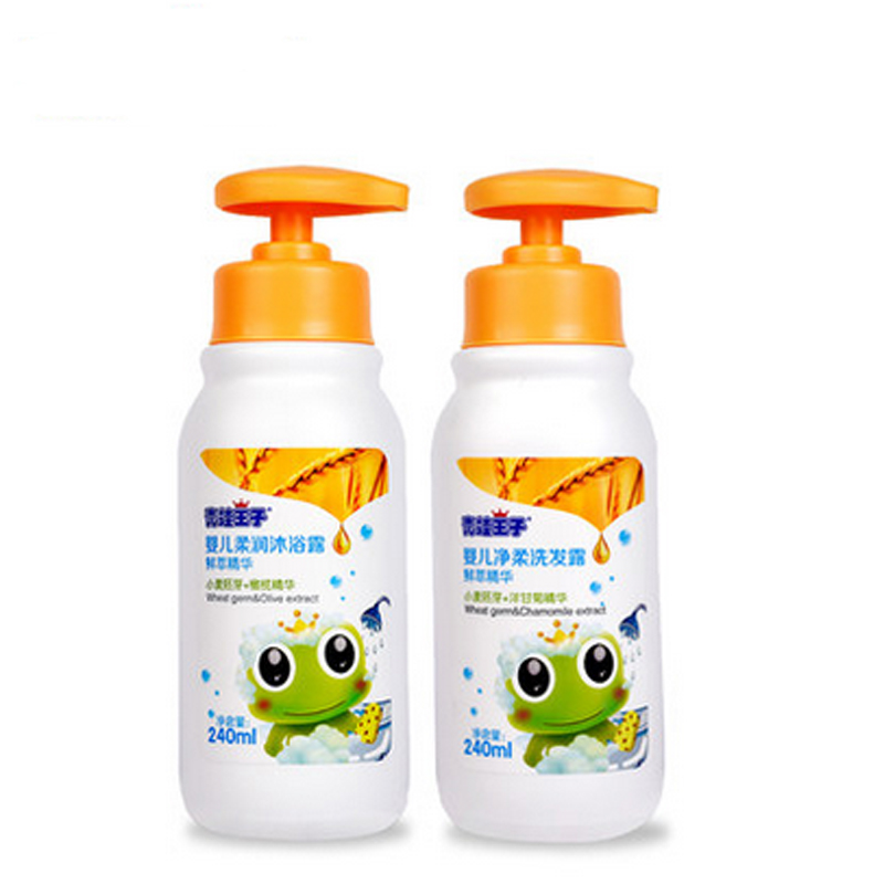 青蛙王子 婴儿净柔洗发露240ml+柔润沐浴露240ml