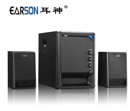 EARSON ER-2070D multimedia audio subwoofer wooden audio 3D sound speaker