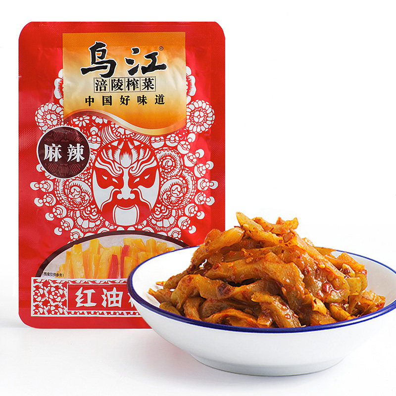 【天猫超市】 乌江涪陵红油榨菜80g/袋 下饭菜 特产小吃 休闲食品