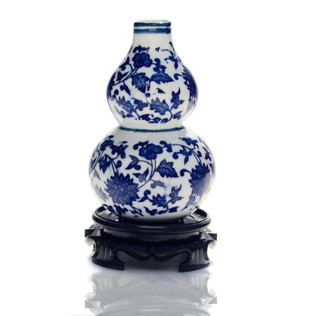 陶瓷器钧窑迷你仿古小花瓶窑变山水花插创意客厅酒柜摆件瓷瓶