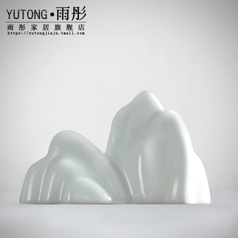 Zen mountain heavy creative dry landscape ceramic bijia furnishing articles hotel teahouse move of Chinese style household decoration