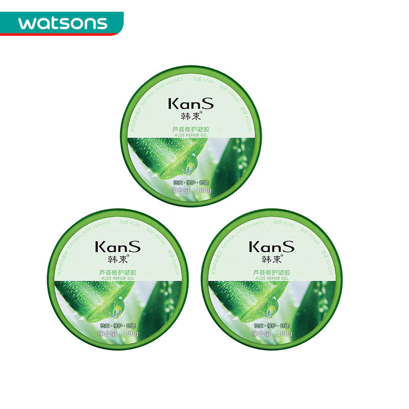 【屈臣氏】组合价 韩束芦荟修护凝胶180克*3件