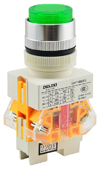 Dresy LAY7-11D button switch with lamp button self-reset button 1 often open 1 often closed