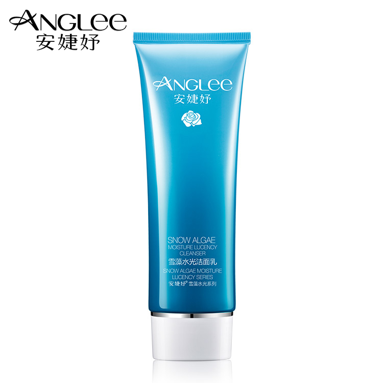 ANGLEE/安婕妤安婕妤新品 雪藻水光洁面乳120ml补水保湿清洁控油