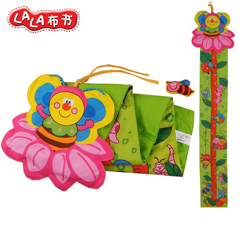 LALABABY拉拉布书 儿童玩具身高尺 宝宝磁性量高尺 蜜蜂与花
