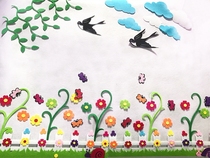 Kindergarten wall stickers primary school class cultural wall blackboard newspaper decoration classroom layout materials theme creative wall stickers