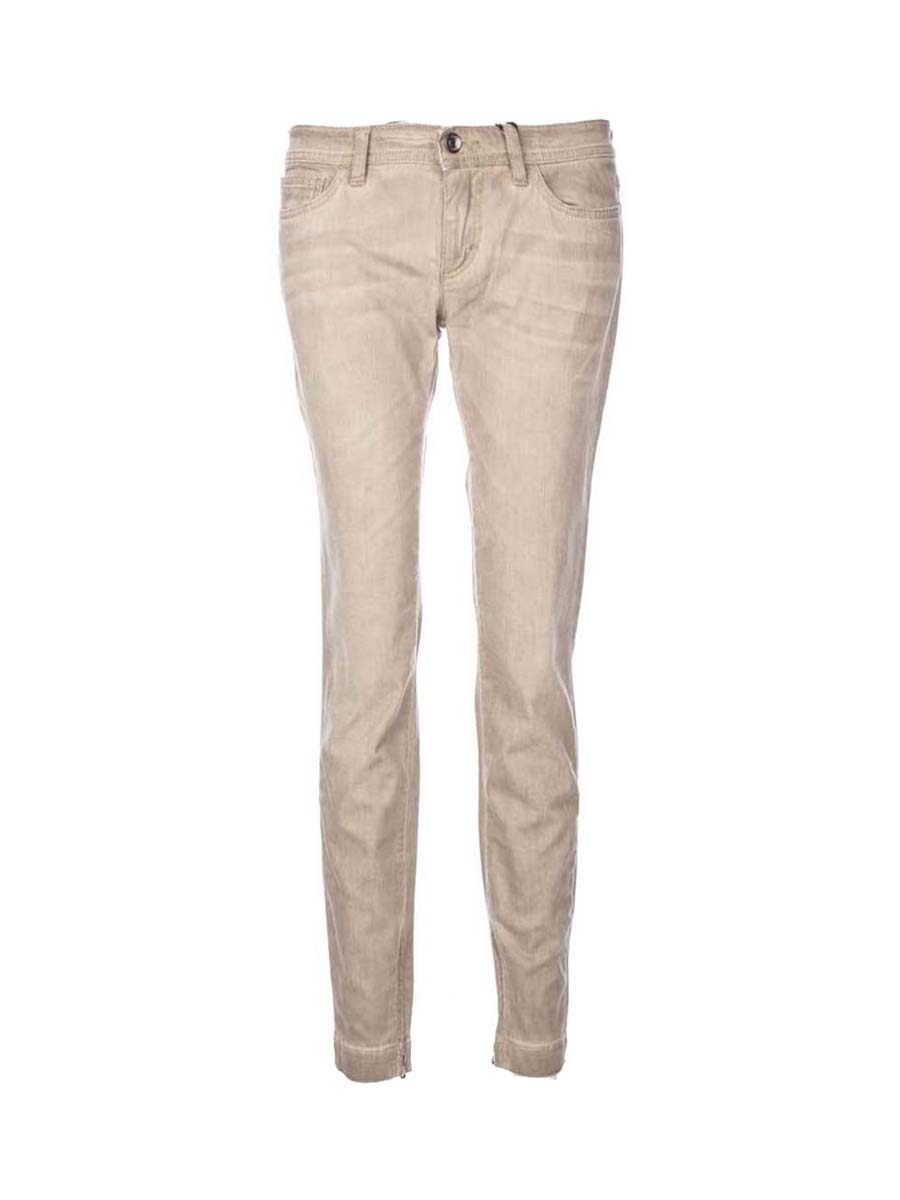 Dolce&Gabbana 象牙色直筒休闲长裤