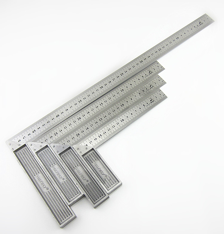Witley stainless steel angle ruler Zinc alloy L-shaped ruler Right angle ruler Woodworking tools 90 degree angle ruler Woodworking ruler