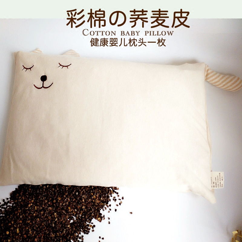 Baby cotton pillow 1-5 years old anti-hyperhidrosis kindergarten children four seasons universal pillow baby buckwheat pillow correction pillow