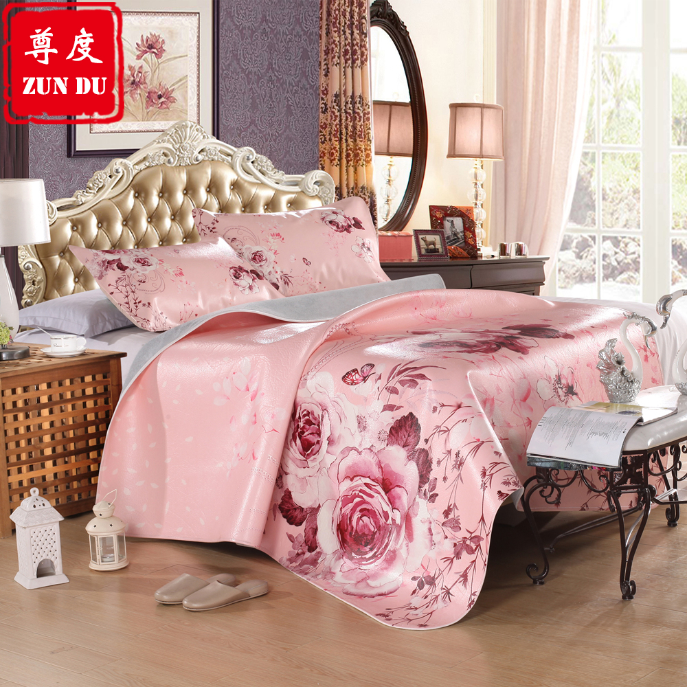 Zundu color cowhide mat Natural head layer painted buffalo skin mat 1 5 meters 1 8 meters soft mat three-piece set