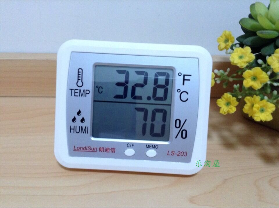 Langdixin electronic temperature and humidity meter 203 large-screen thermometer digital temperature meter indoor high-precision hygrometer