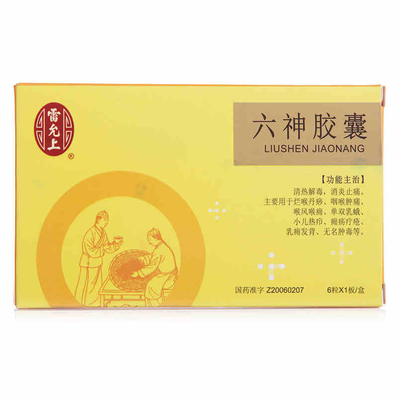 雷允上 六神胶囊 0.19g*6粒/盒
