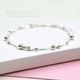 Chuyển hạt hai lớp 925 sterling bạc vòng chân thời trang Hàn Quốc nữ vòng chân nữ phổ biến trang sức bạc món quà sinh nhật bạn gái vòng chân cá chép nữ Vòng chân