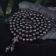 Xuantong Seiko gỗ đàn hương tím 108 vòng đeo tay bằng gỗ phổ biến hạt chuỗi hạt vòng tay nam và nữ - Vòng đeo tay Clasp