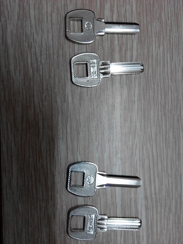 Thickness of 2 9mm double row flat bottom atomic key embryo roll gate key embryo card front length 24 5mm wide 8mm