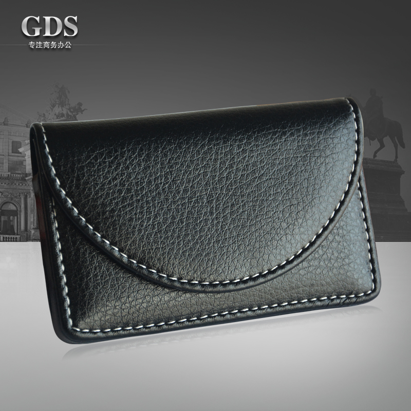 High-grade personality fashion creative men and women business card box large capacity leather business card holder business gift customization