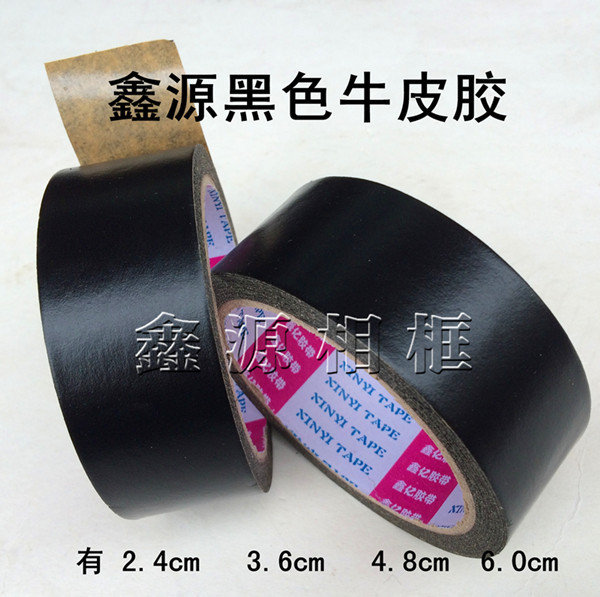 Black Cowhide Tape Photo Frame Cowhide Tape Paper Tape Instead of Masking Tape Classy Backplate 3 Bags 