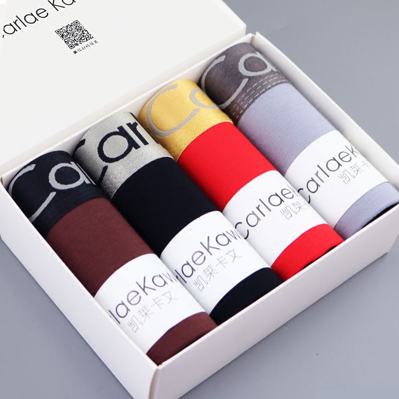 Young men's underpants Modale pants pure cotton underwear male breathable large code tide four corner shorts