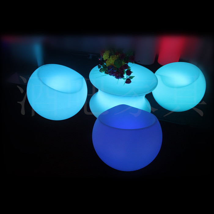 Great value special LED luminous stool bar table leisure coffee table new hotel led luminous furniture chair