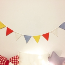 In Green childrens room flag Christmas festival party decoration