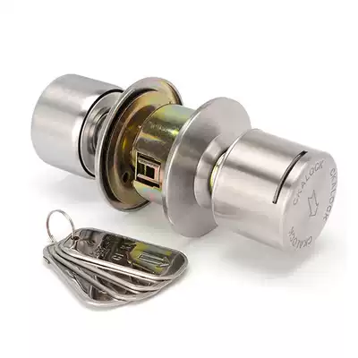 Stainless steel ball lock indoor ball lock anti-theft lock Hotel Hotel household card lock door lock
