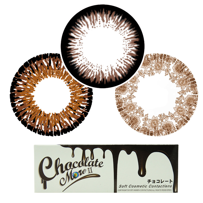 眸敦巧克力多II NEO小直径美瞳年抛彩色近视隐形眼镜2片包邮BR1