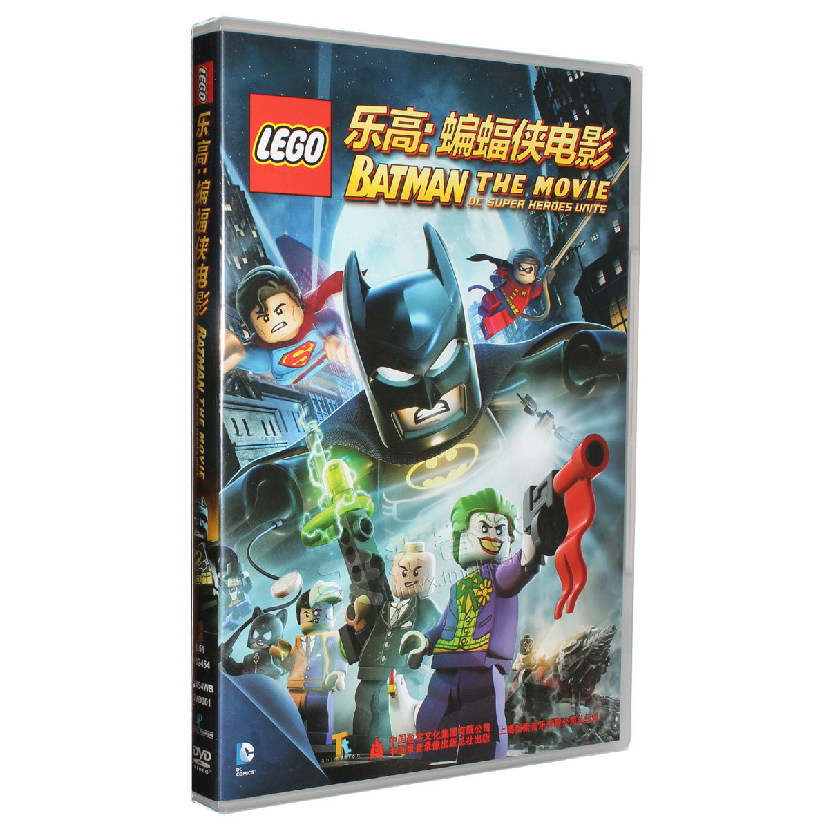 正版正品 乐高蝙蝠侠电影 盒装DVD 儿童动画片 中英字幕 英文发音