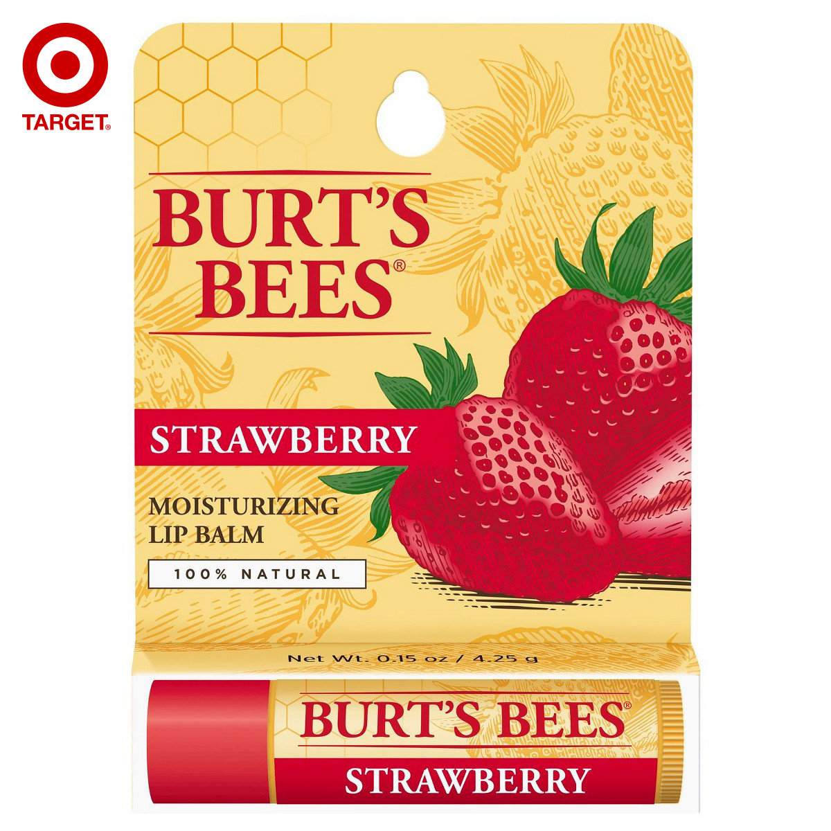 美国进口Burt's Bees小蜜蜂天然涂鸦润唇膏唇彩孕妇可用Target