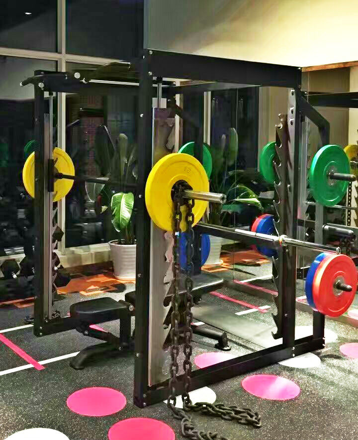 Three-dimensional Smiths Machine 3D Smith gantry private teaching studio Deep squatting sleeper Push Barbell Racks 