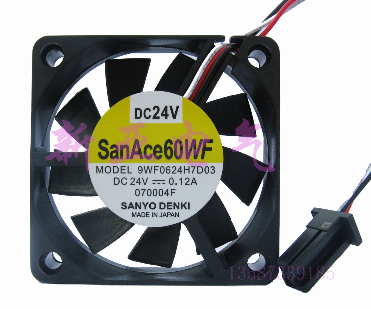 9WF0624H7D03 0 12A6CM24V60*60*15 Sanyo fan ventilator A90L-0001-0511