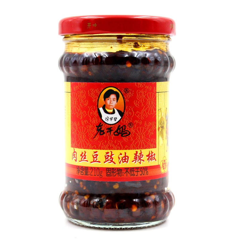【天猫超市】陶华碧老干妈鲜肉丝豆豉油辣椒210g 辣椒酱调味料○