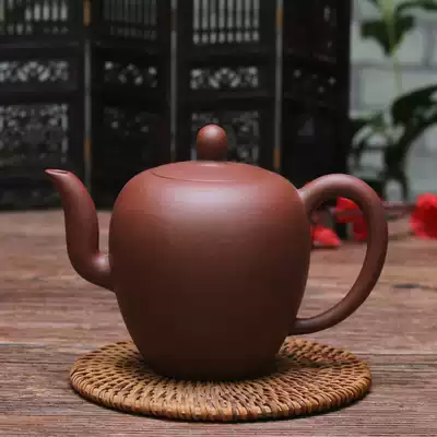 Yixing purple clay pot famous pure handmade special teapot original mine bottom trough green shoulder tea set