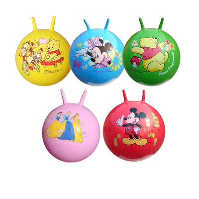 Children's thickened explosion-proof jumping ball fitness ball inflatable toy Innotek handle ball large croissant