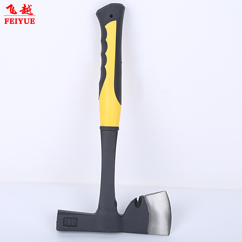 Fly over hardware Package Plastic Handle With Tomahawk Outdoor Camping Fire Axe Multifunction Dual-use Axe Hammer
