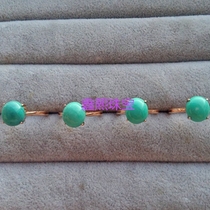 Customized 9k14k18k gold simple four-claw ring empty support processing can come to the sample custom ring pendant