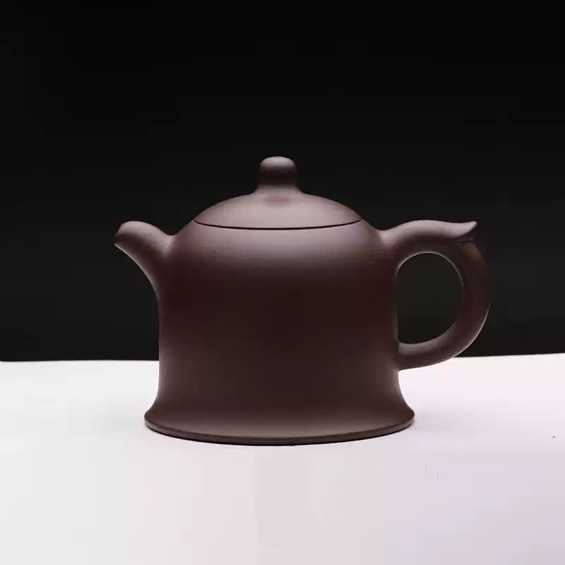 正品宜兴紫砂壶手工紫砂茶壶邵俊乳钟壶原矿紫泥茶具400cc-淘宝Taobao