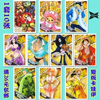 3 bộ anime bao quanh một mảnh One Piece Luffy Joe Bassolongo Bưu thiếp 1 bộ 10 14 - Carton / Hoạt hình liên quan hình sticker