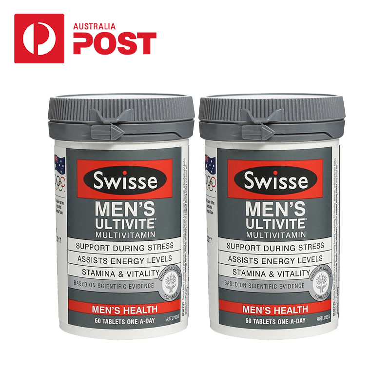 Swisse 男士复合维生素片60粒*2瓶 澳洲进口保健品 改善男性机能