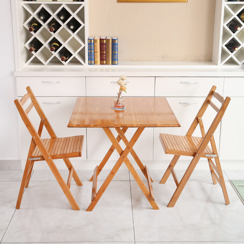 Nanzhu portable folding table learning writing and painting table balcony leisure table small round table outdoor small square table